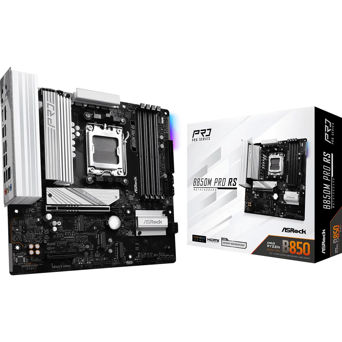 Материнська плата ASRock B850M Pro RS Socket AM5 - зображення 1