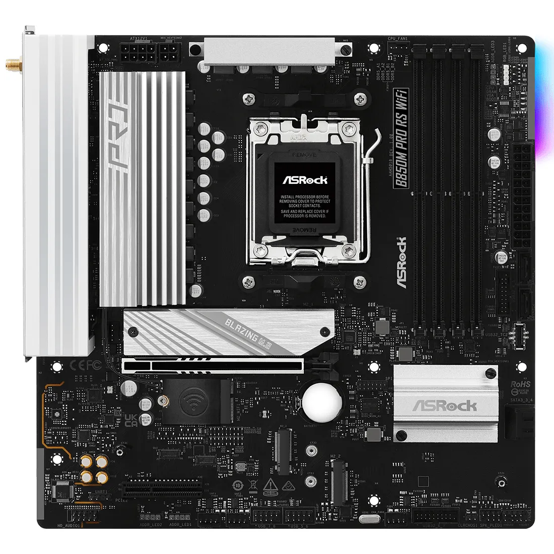 Материнська плата ASRock B850M Pro RS WiFi Socket AM5 - мініатюра 6