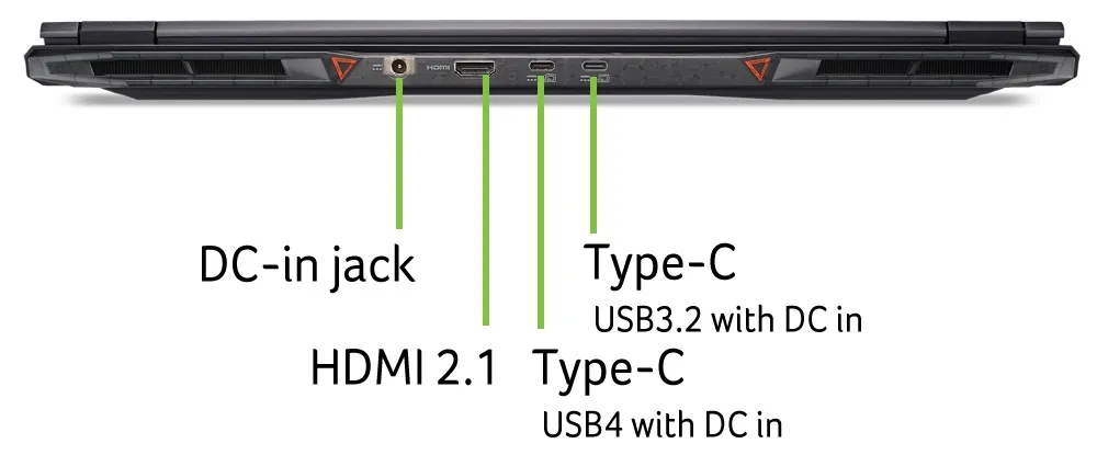 Ноутбук Acer Nitro 18 AI AN18-61-R127 (NH.QYBEU.003) Black - мініатюра 11
