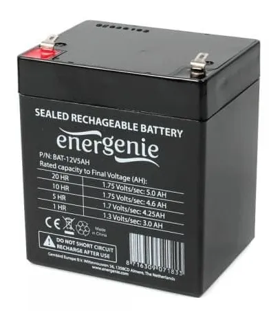 Акумуляторна батарея EnerGenie 12V 5AH (BAT-12V5AH) AGM - зображення 1