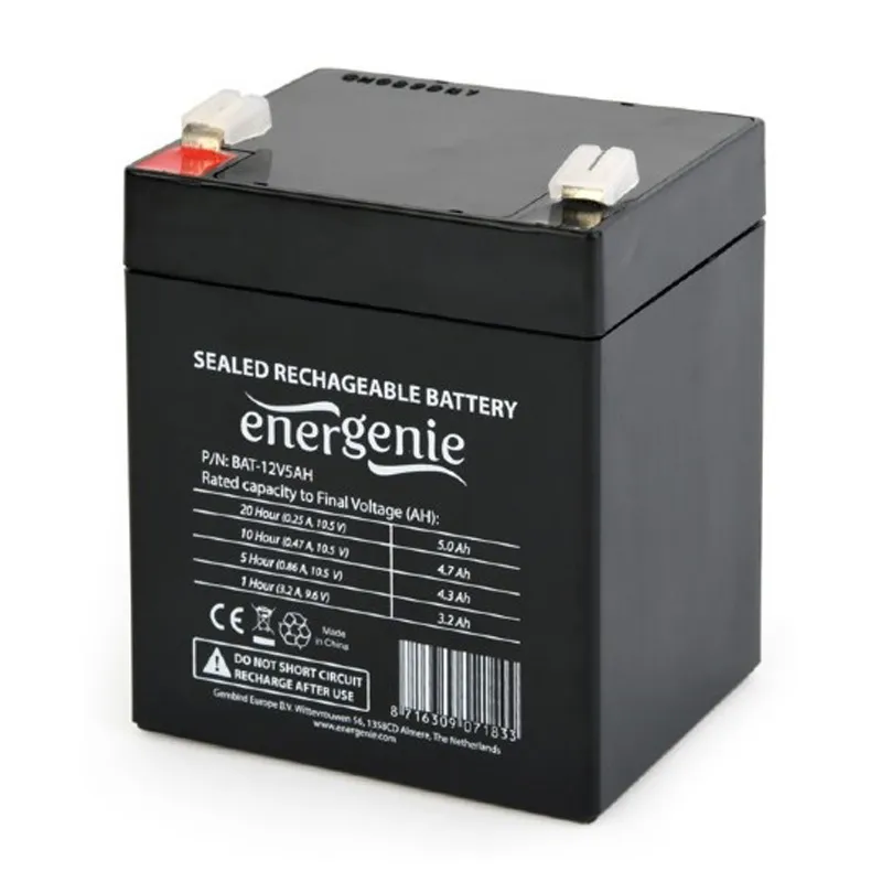 Акумуляторна батарея EnerGenie 12V 5AH (BAT-12V5AH) AGM - мініатюра 2