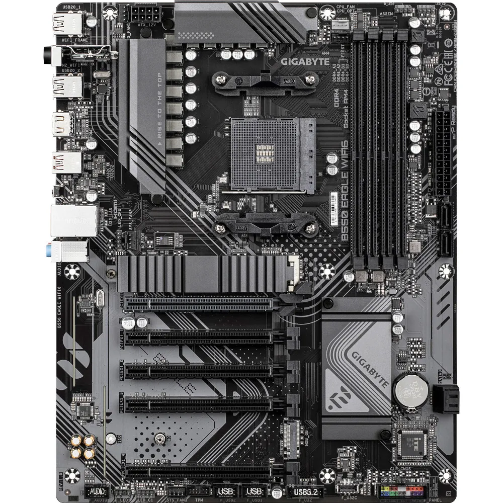 Материнська плата Gigabyte B550 Eagle WiFi6 Socket AM4 - мініатюра 2