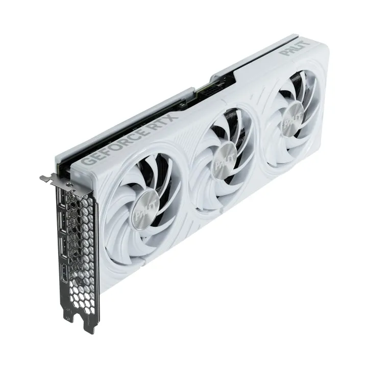 Відеокарта GF RTX 5070 12GB GDDR7 White OC Palit (NE75070U19K9-GB2050W) - мініатюра 2