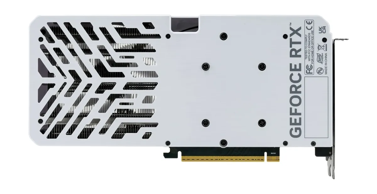 Відеокарта GF RTX 5060 8GB GDDR7 White OC Palit (NE75060U19P1-GB2063M) - мініатюра 7