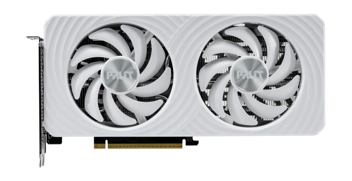 Відеокарта GF RTX 5060 8GB GDDR7 White OC Palit (NE75060U19P1-GB2063M) - мініатюра 8