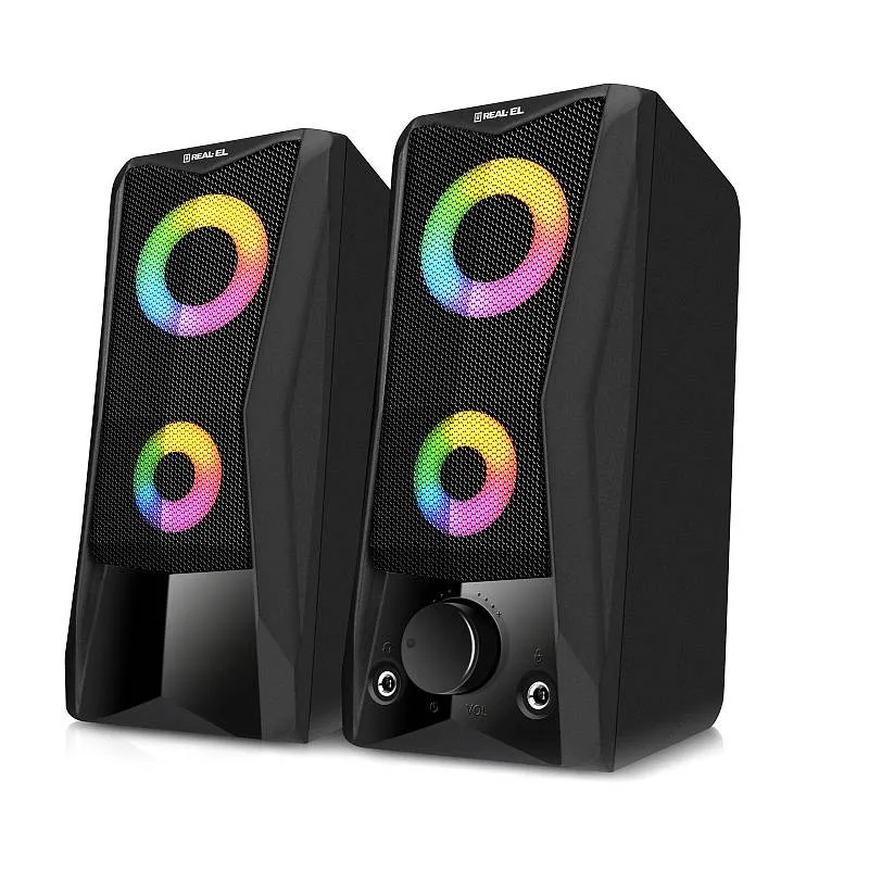 Акустична система REAL-EL S-107 Black  - зображення 1