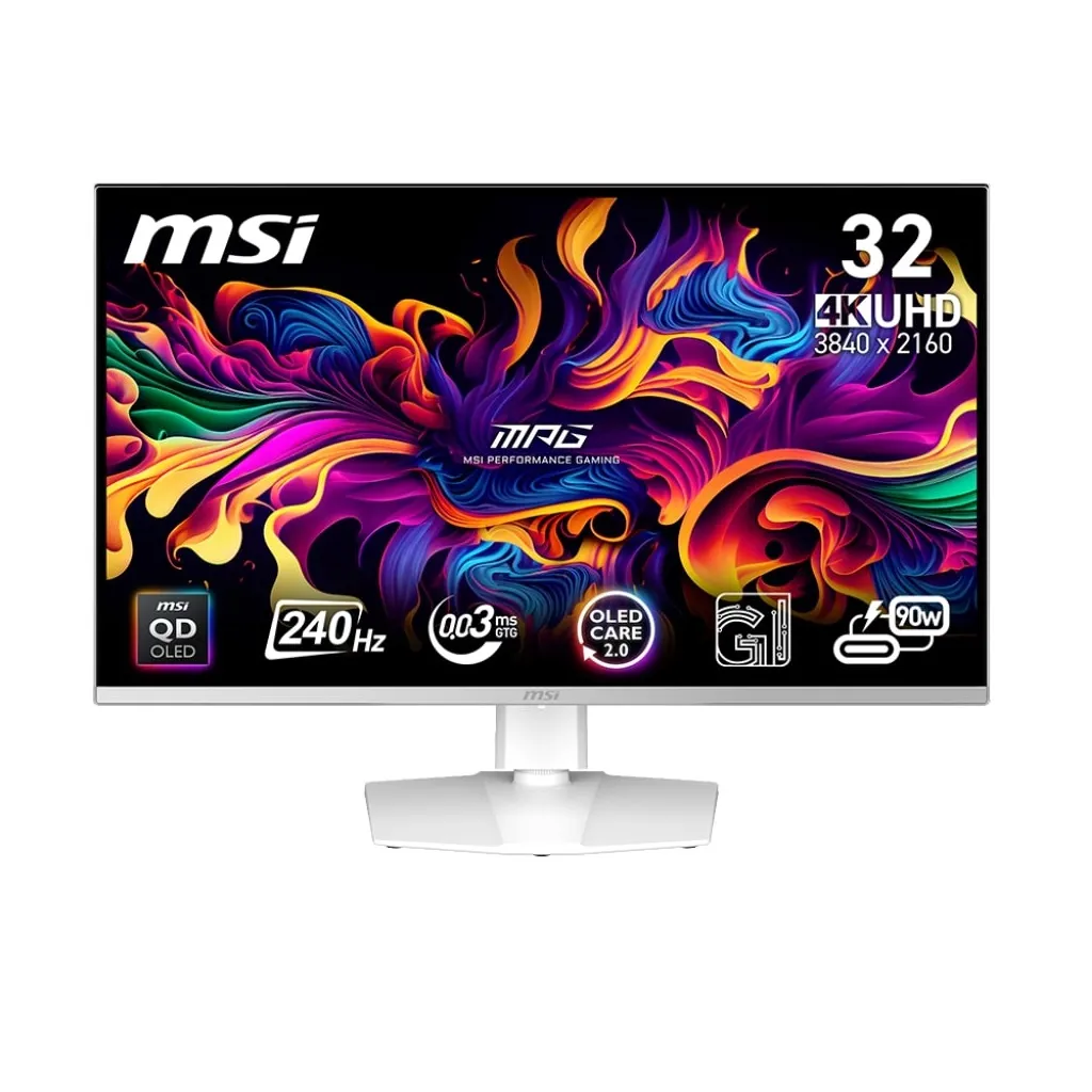 Монітор MSI 31.5" MPG 321URXW QD-OLED White 240Hz - зображення 1