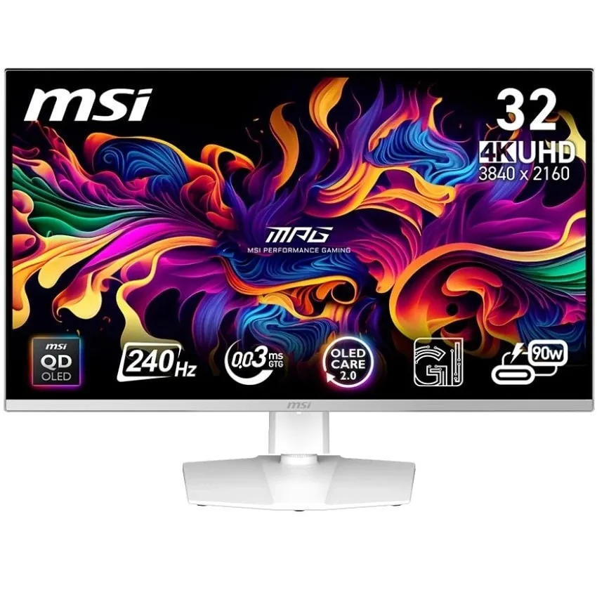 Монітор MSI 31.5" MPG 321URXW QD-OLED White 240Hz - мініатюра 6