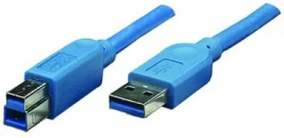 Кабель Atcom USB - USB Type-B V 3.0 (M/M), 3 м, blue (12824) - зображення 1
