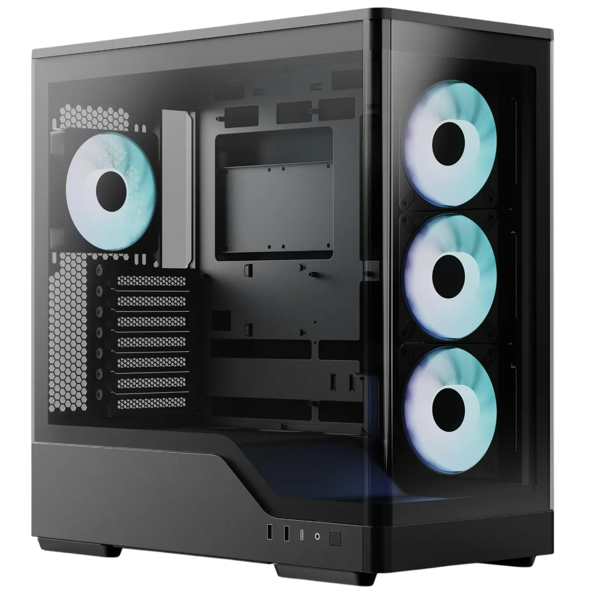Корпус AeroCool P500A-BK-v1 Black (ACCM-PN08143.11) - мініатюра 10