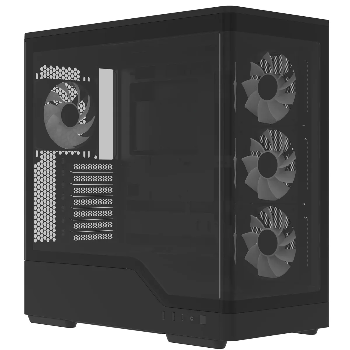 Корпус AeroCool P500A-BK-v1 Black (ACCM-PN08143.11) - мініатюра 7