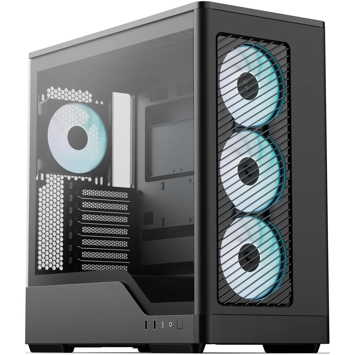 Корпус AeroCool D520A-BK-v1 Black (ACCM-DS05143.11) - мініатюра 10