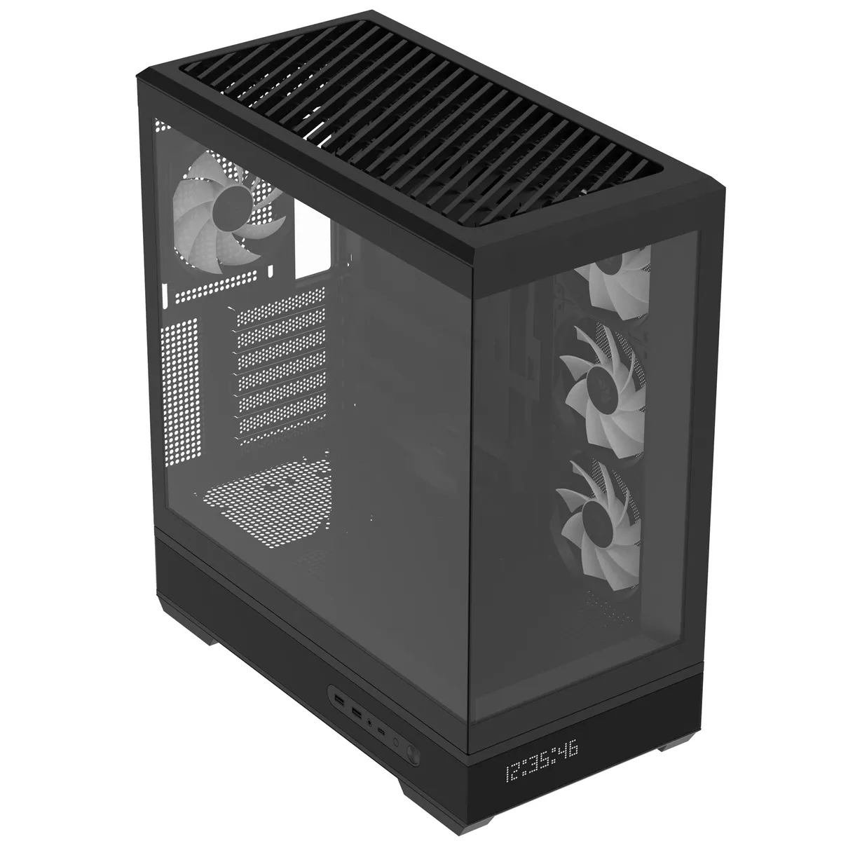 Корпус AeroCool P500B Digi-BK-v1 Black (ACCM-PN09143.11) - мініатюра 2