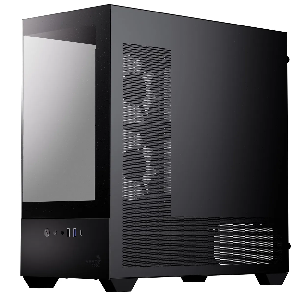 Корпус AeroCool P300D Digi-G-BK-v1 Black (ACCS-PN05033.11) - мініатюра 3