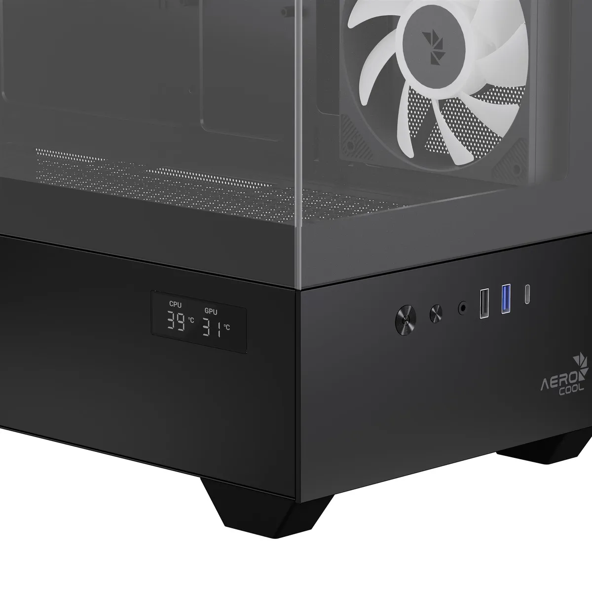 Корпус AeroCool P300D Digi-G-BK-v1 Black (ACCS-PN05033.11) - мініатюра 6