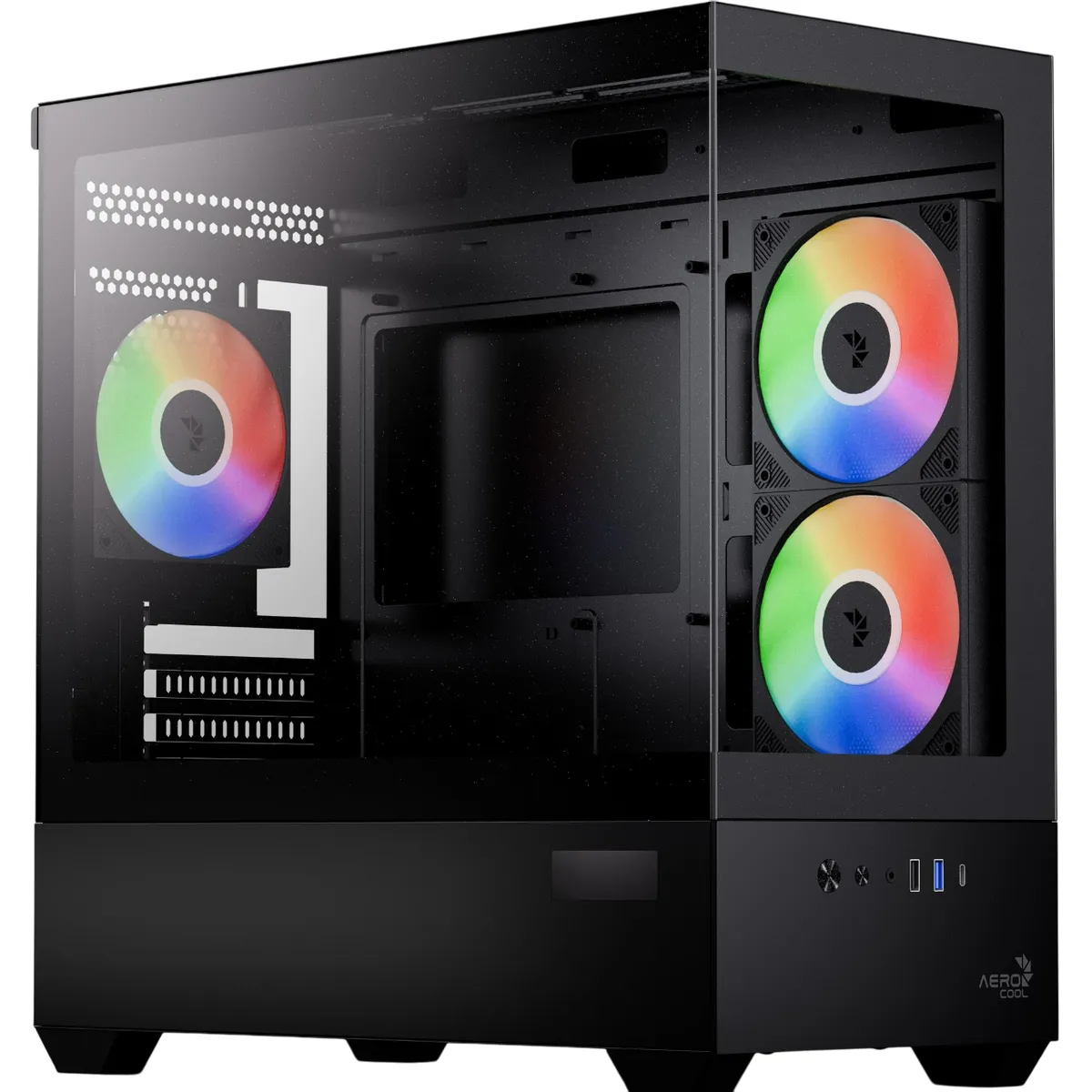 Корпус AeroCool P300D Digi-G-BK-v1 Black (ACCS-PN05033.11) - мініатюра 8